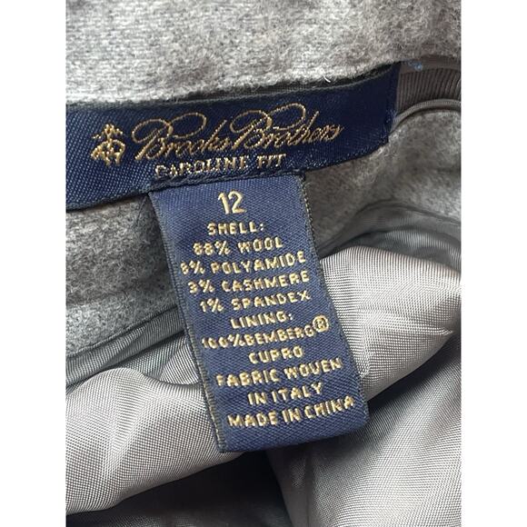 VTG Brooks Brothers Pants 12 Wool Cashmere Caroline Fit Old Money Quiet Luxury - Picture 2 of 6